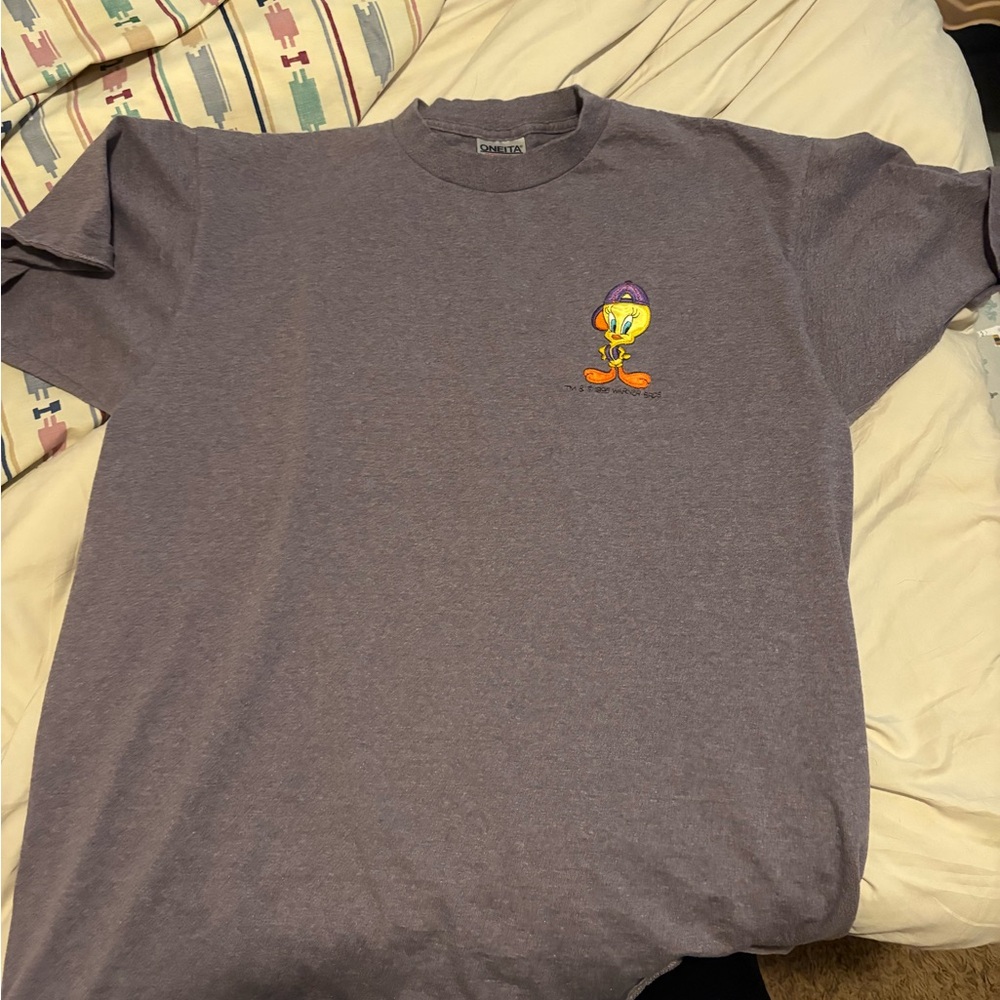 Purple Tweety Graphic Vintage 1996 T-Shirt